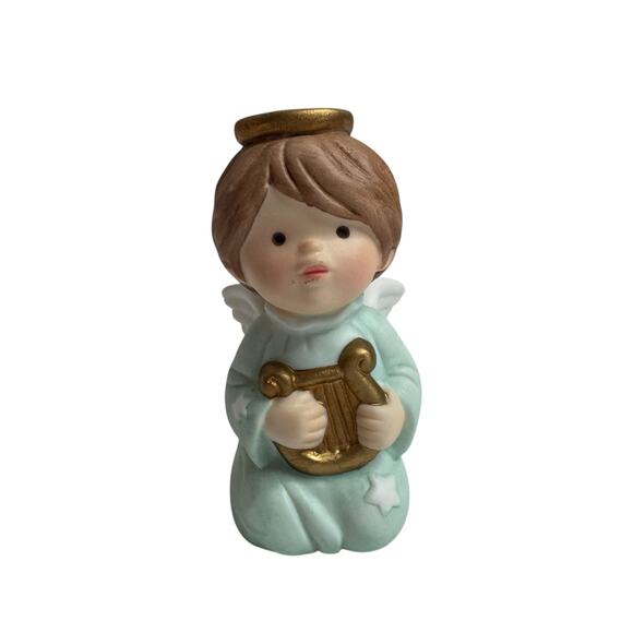 Vintage AVON Heavenly Blessings Nativity Collection Boy Angel Figurine 1987 - Picture 2 of 9